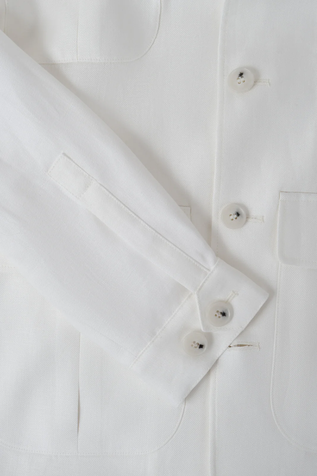 Veste Saharienne en lin - Blanche - Image 3