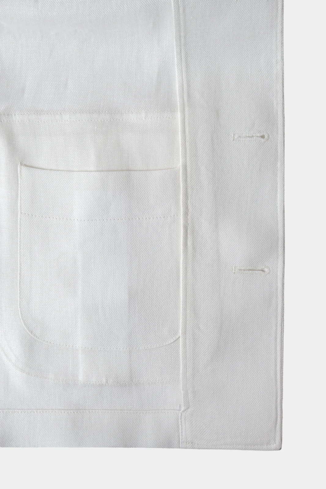 Veste Saharienne en lin - Blanche - Image 4